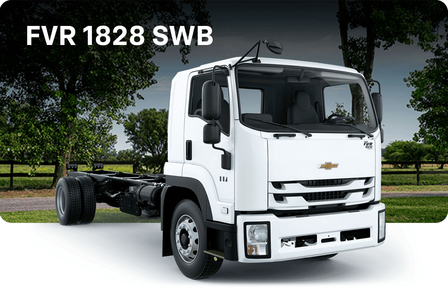 Chevrolet FVR 1828 SWB cabina y chasis vista lateral